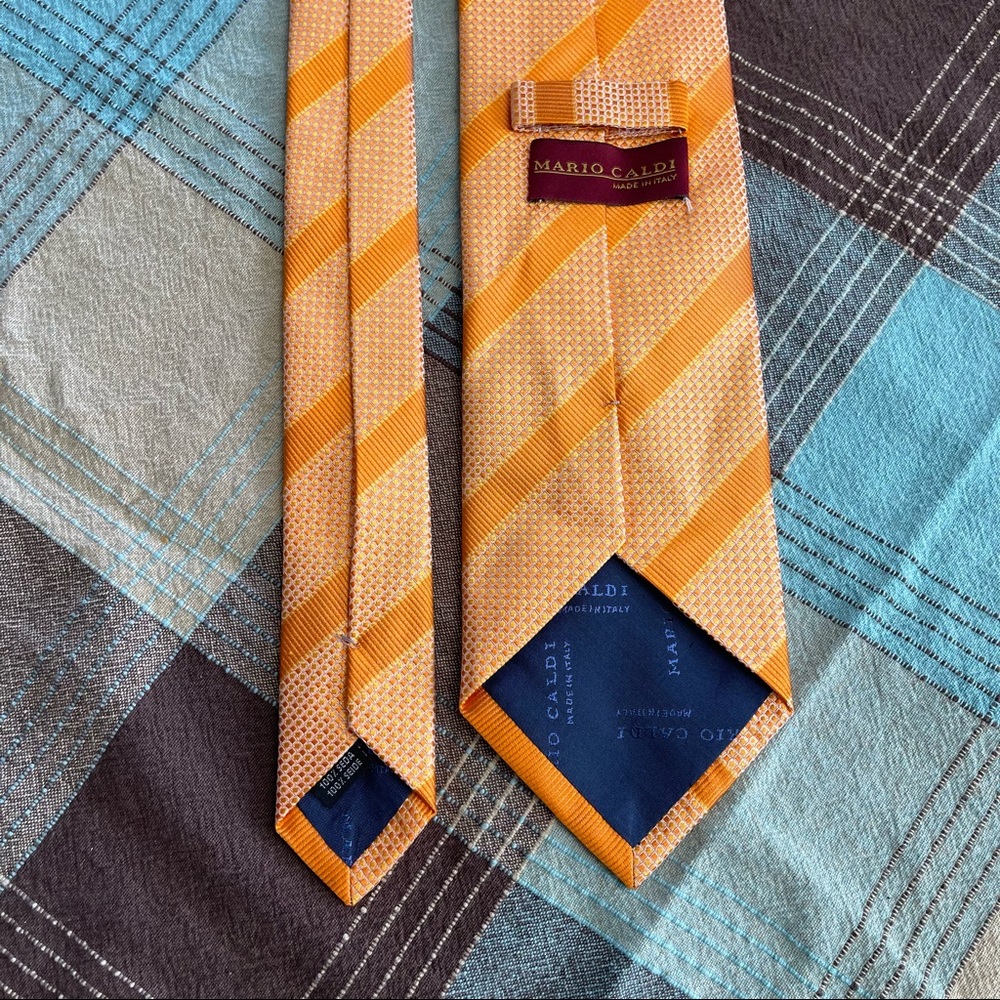 MARIO CALDI 100% silk pattern tie - Picture 4 of 10